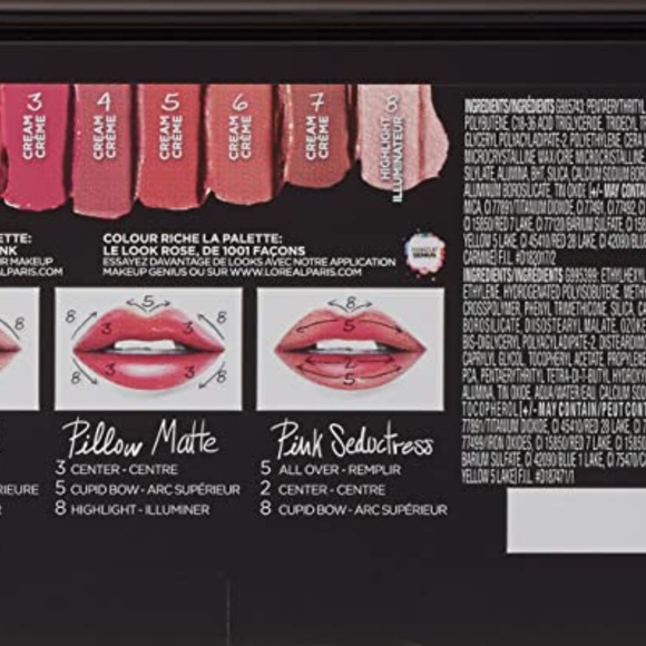 2xHP💝L’Oreal Paris Lip Pallette - Picture 2 of 4